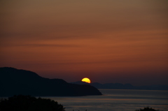 鳴門海峡夕景色