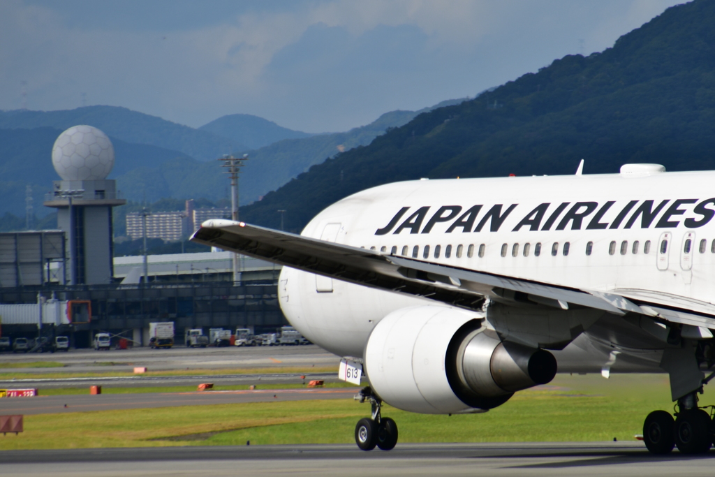 伊丹空港　離陸