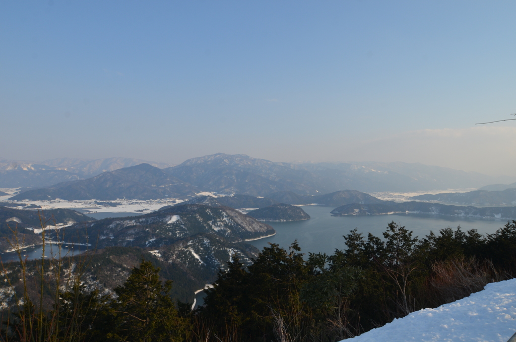福井県　冬の三方五湖