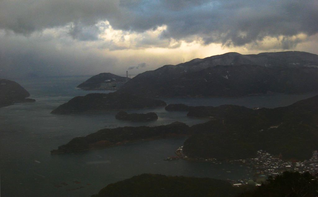 厳冬の舞鶴湾周辺