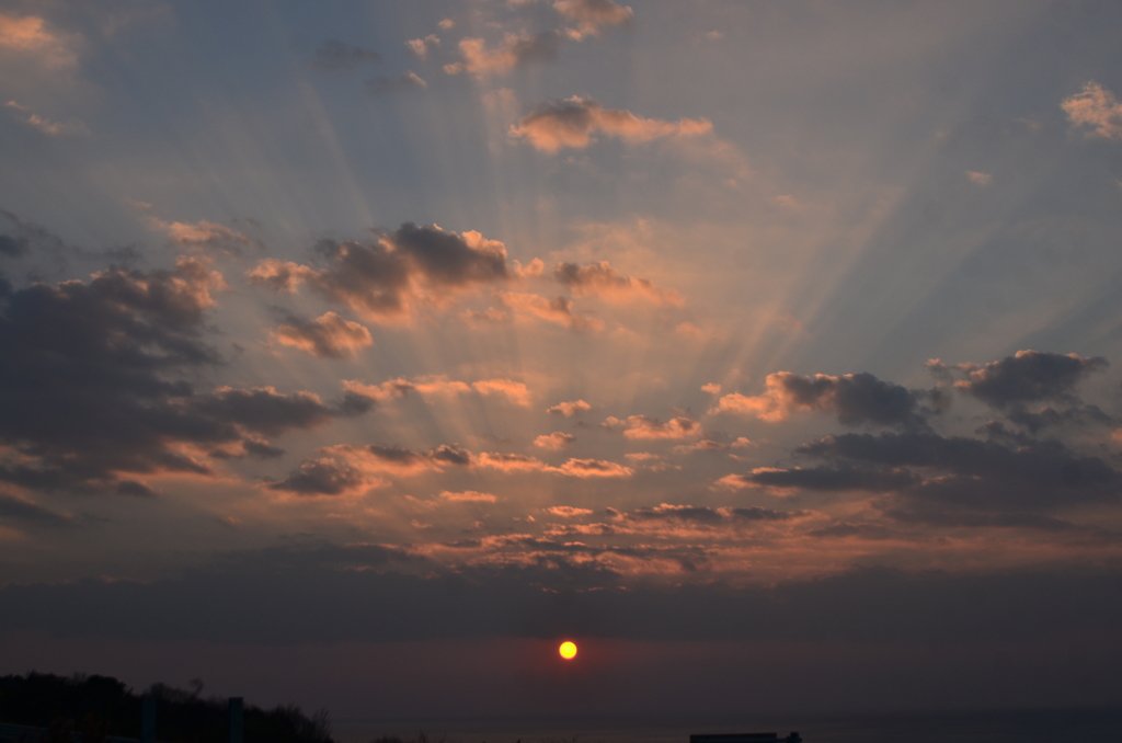 淡路島　元旦夕焼け　２０１７