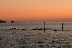 南紀田辺湾の夕景