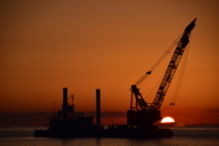 南紀田辺湾の夕景