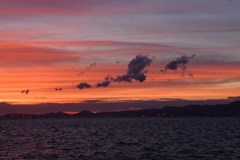 大阪湾夕景　