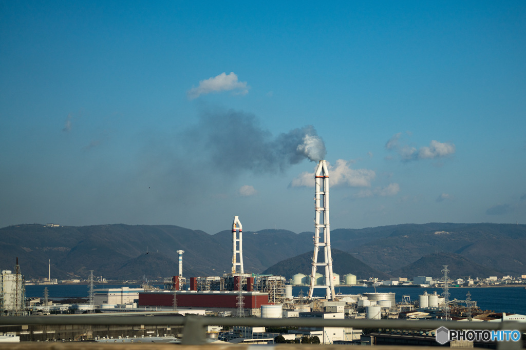 火力発電所　遠景