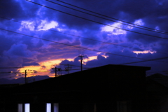 夕暮れ時の日常