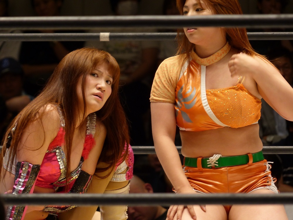 シングルタイトルマッチはチャンピオン山下選手ｖｓチャレンジャー世志琥よしこ選手