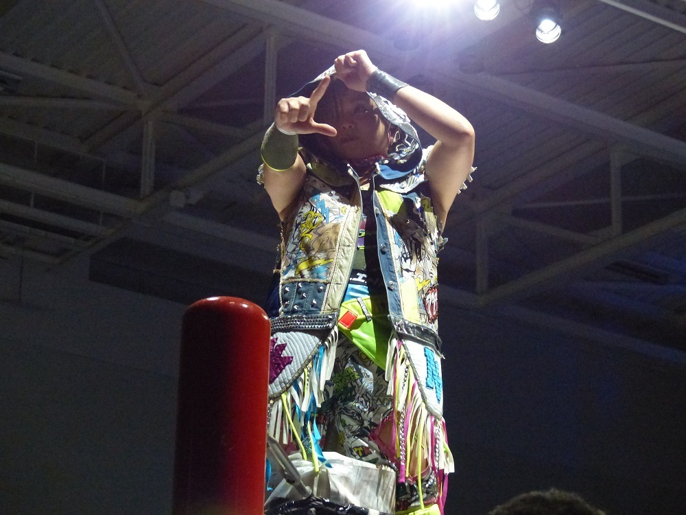 中西選手が伊藤選手に勝ってWWWAとったのも川崎市体育館だ