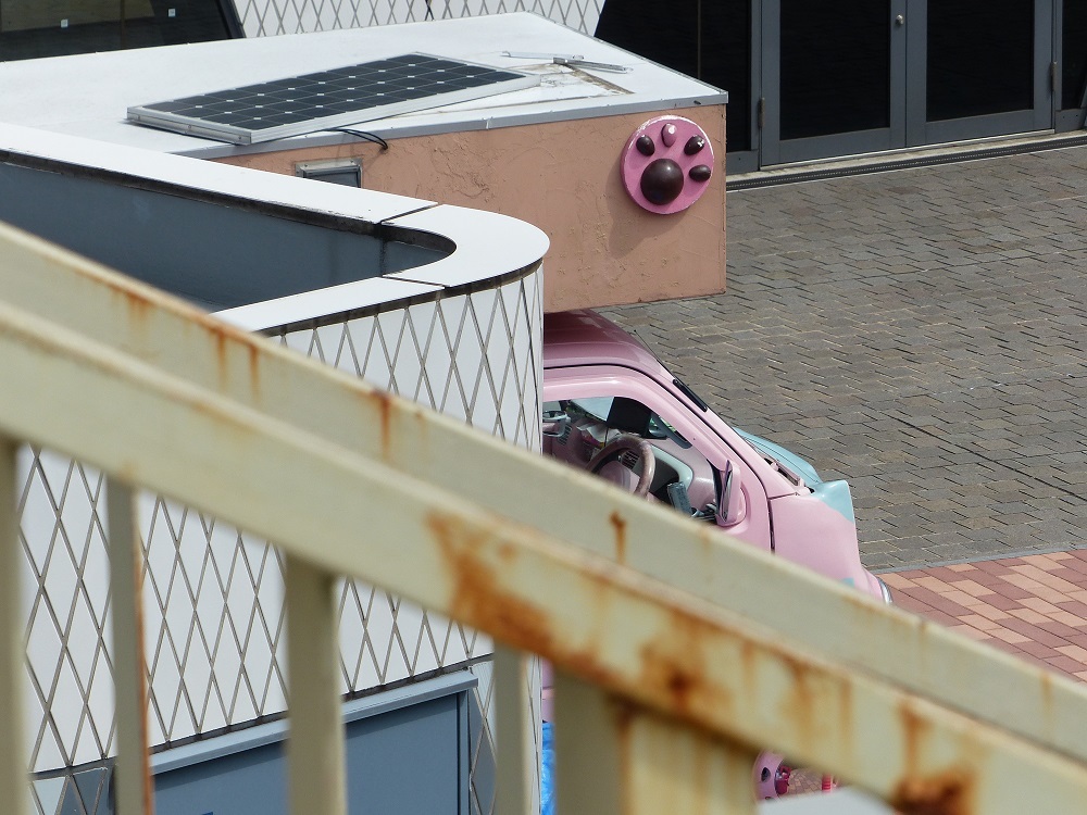 なんだこのピンクの車は