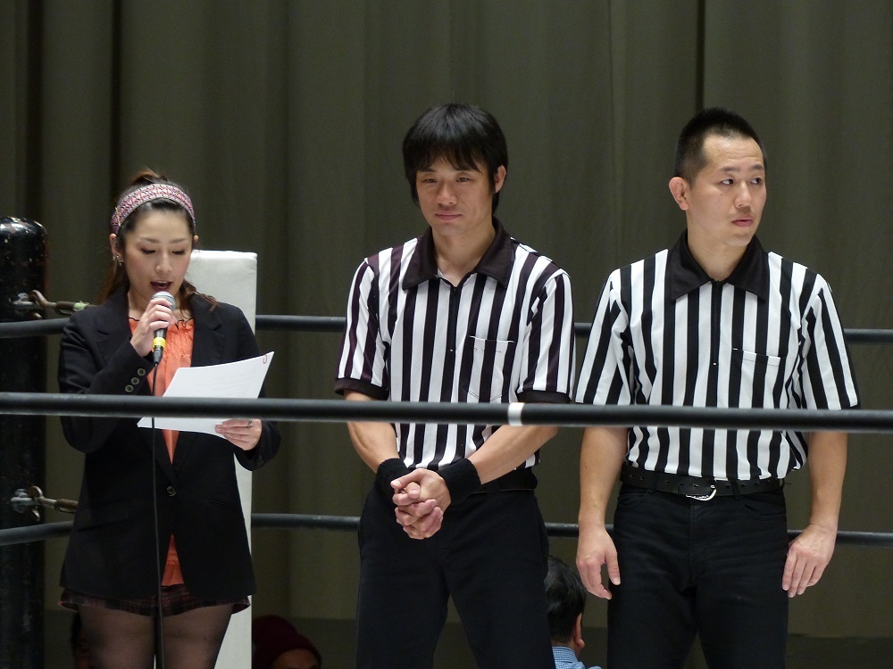 Ｗタイトルマッチのセレモニー