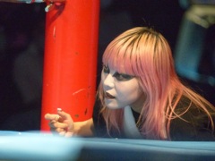 本間選手の入場の時には