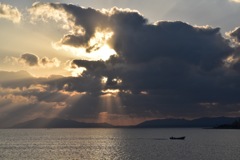 宍道湖の夕日