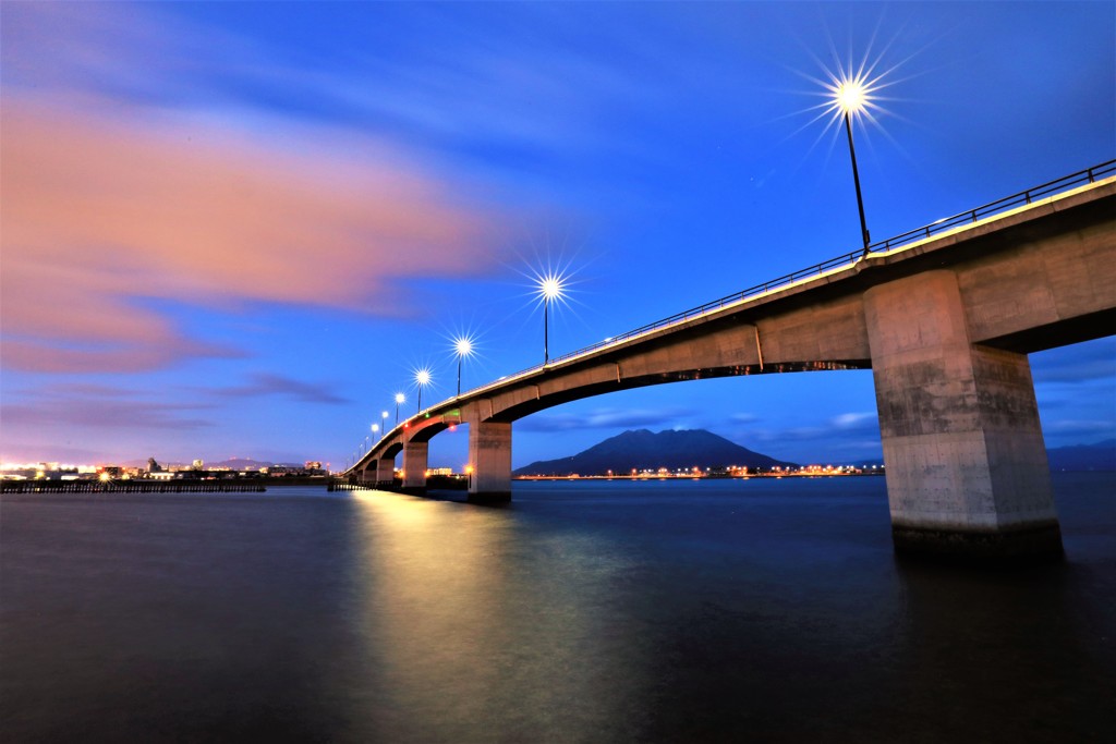 黎明みなと大橋の夜景6