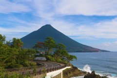 瀬平公園から望む開聞岳