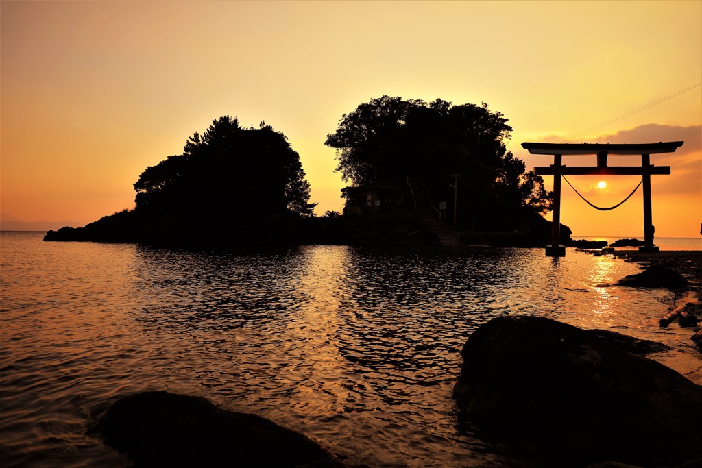 荒平天神からの夕日 2