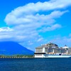 桜島とMSCベリッシマ