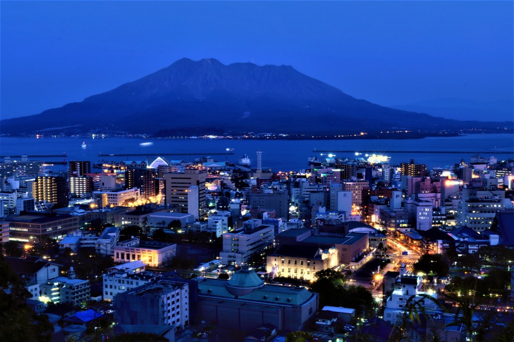 城山展望台からの夜景