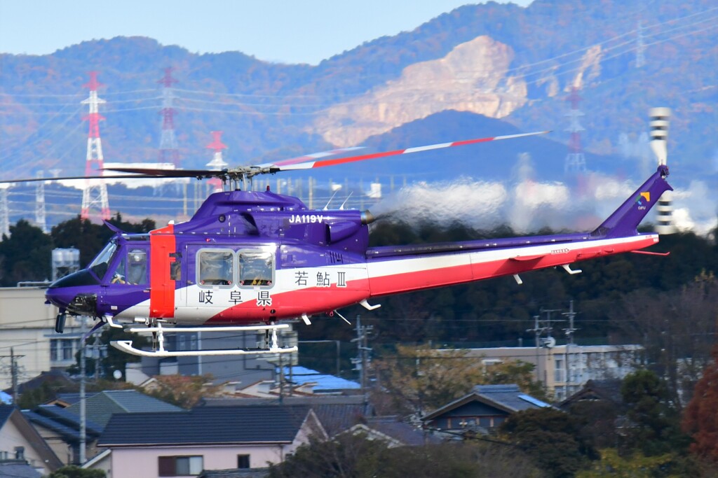 JA119V　岐阜県防災ヘリ　若鮎Ⅲ