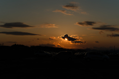 夕日