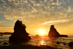 法華崎の夕景