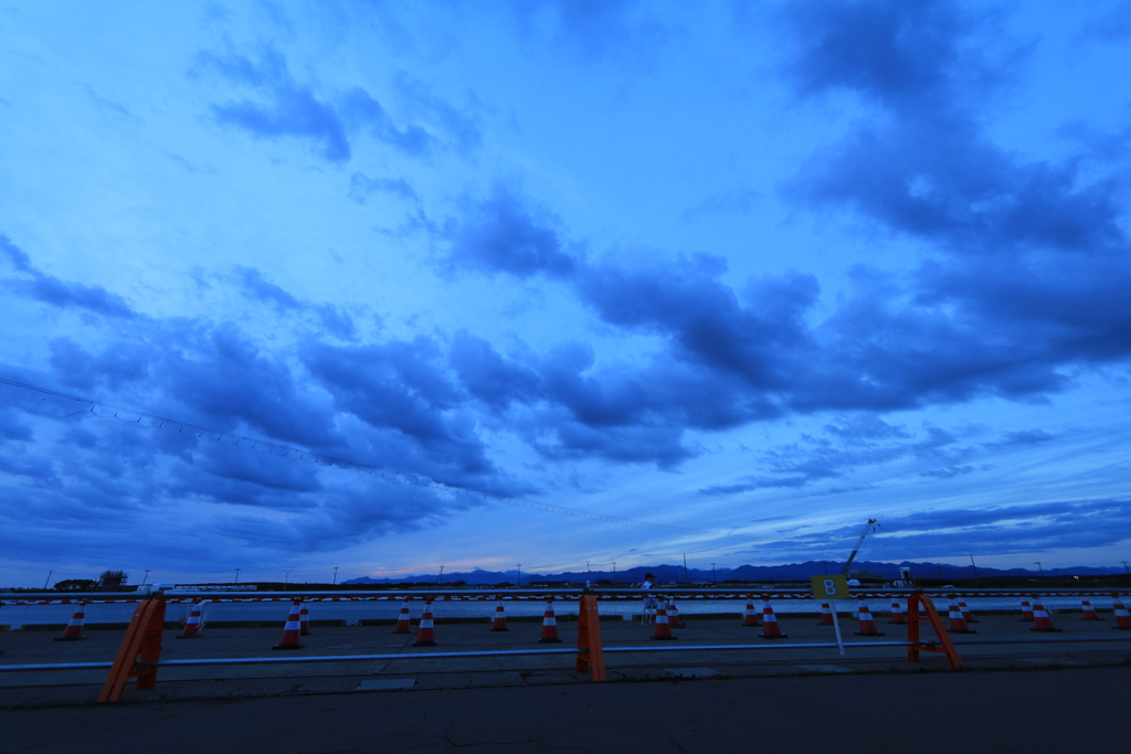 花火大会直前のまったりした時間