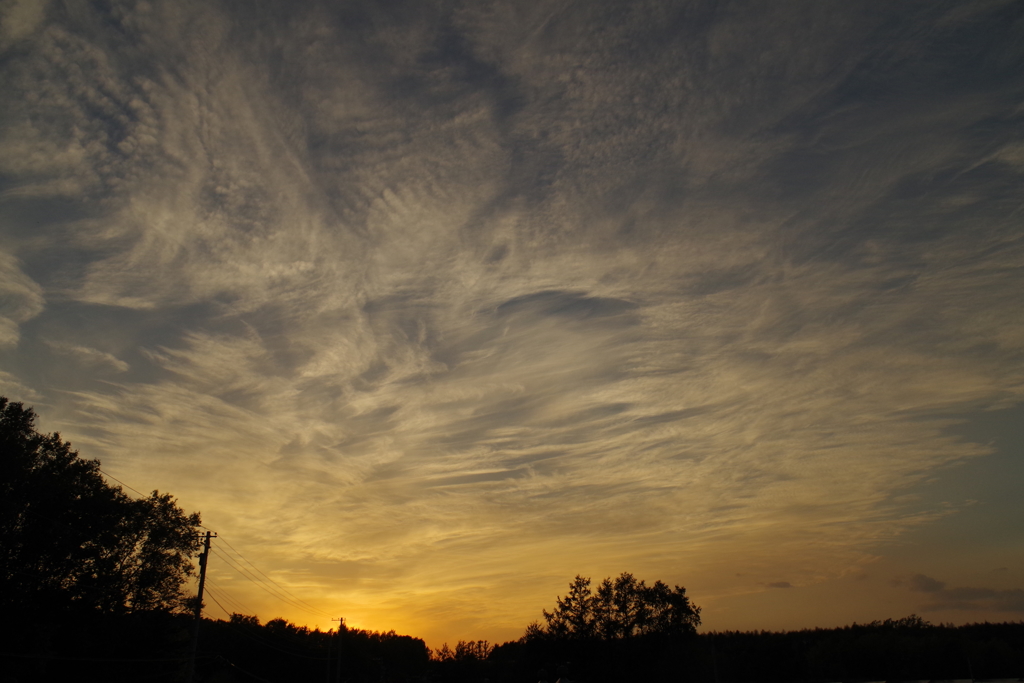 秋空の夕陽4