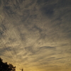 秋空の夕陽