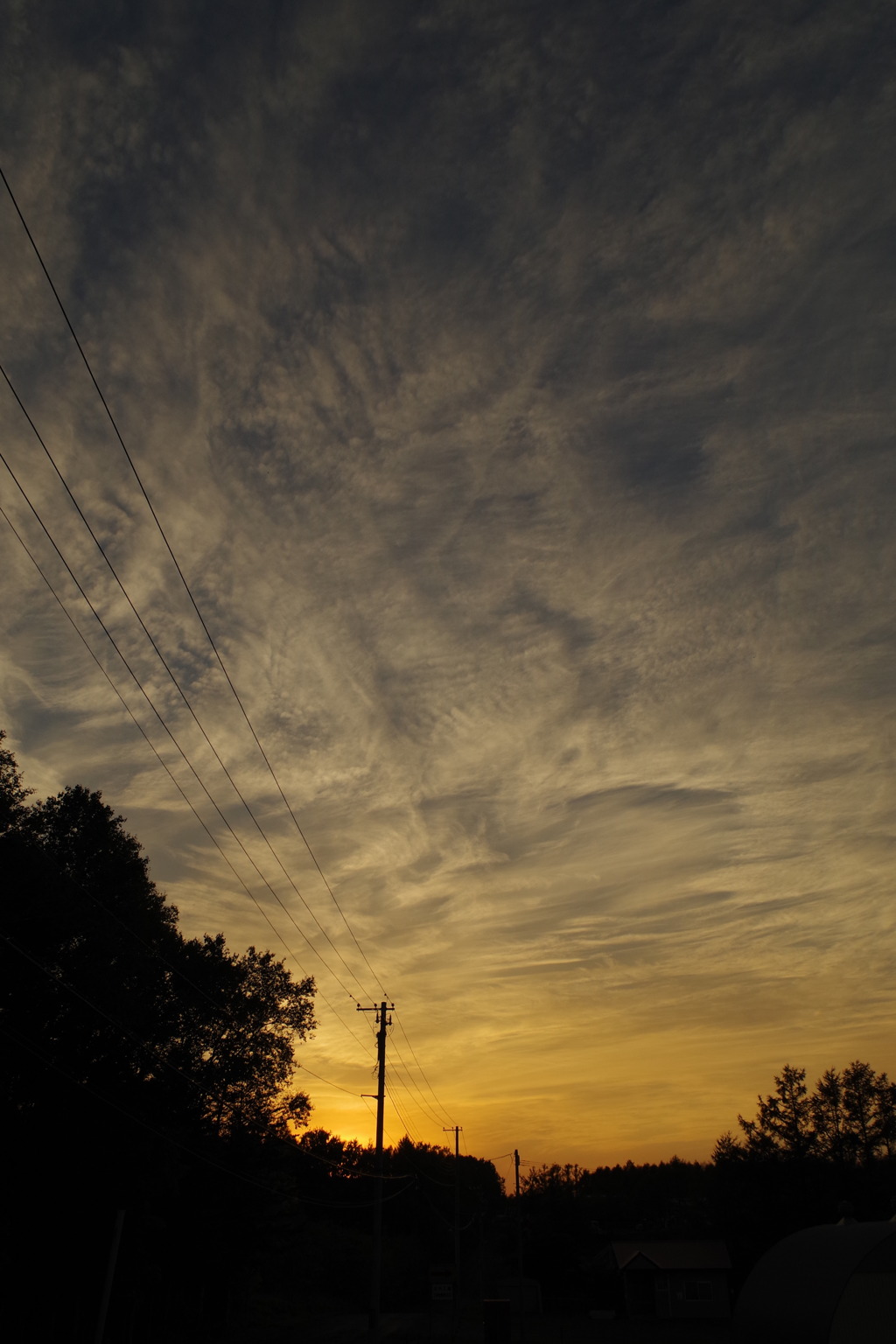 秋空の夕陽3