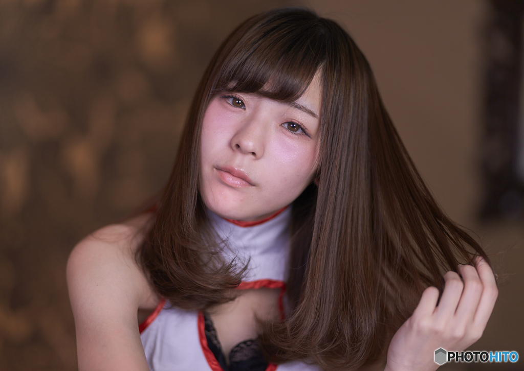 少女A 髪をいじって 4..ART85mm