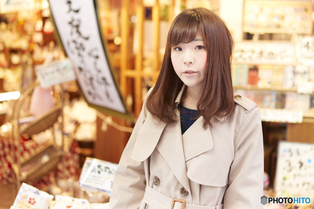 少女A　中華街オフショット　お腹いっぱいで。眠い。