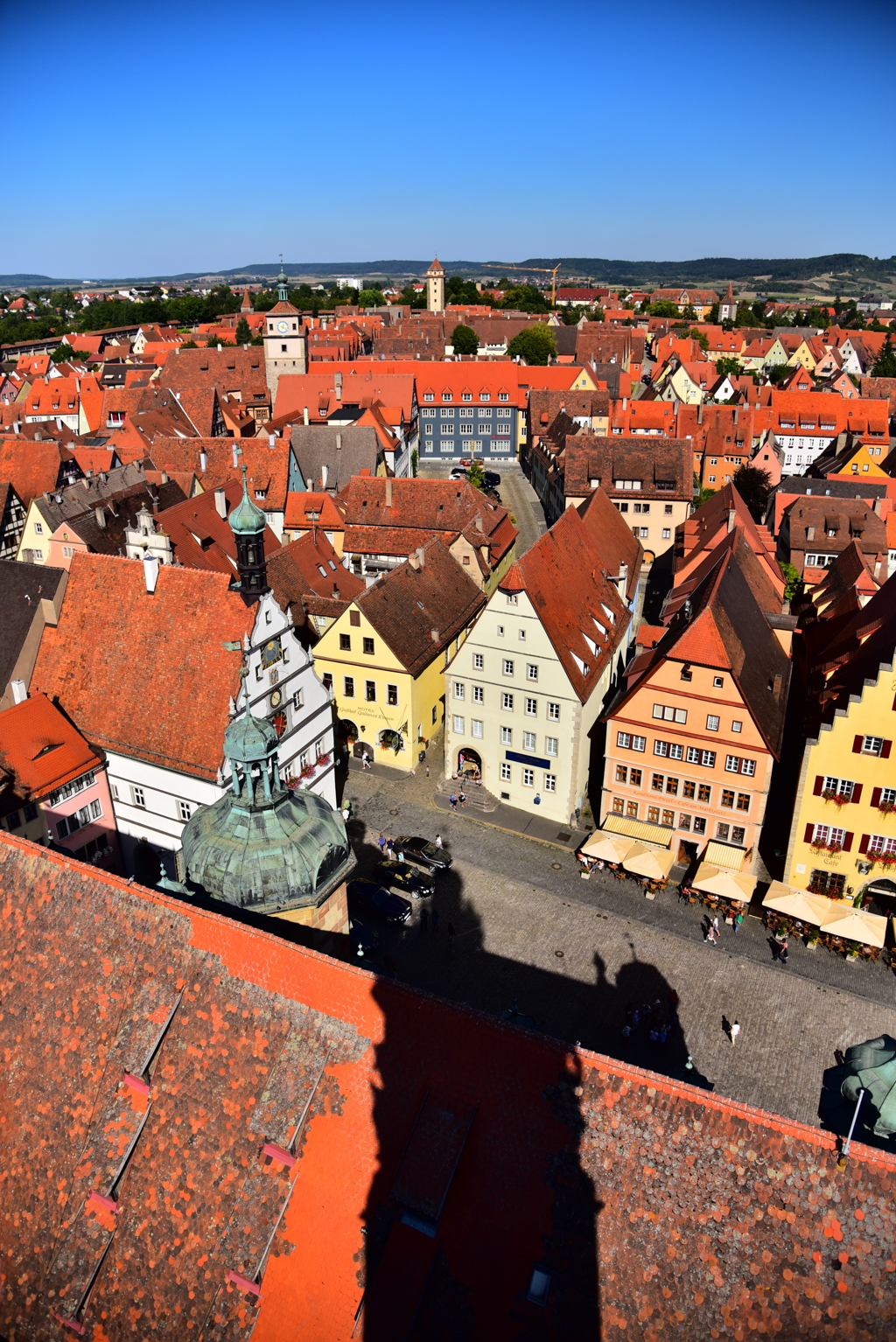 View from Rathaus von Rothenburg
