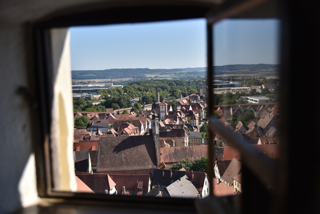 Window View of Rathaus von Rothenburg