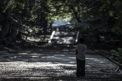 手向山八幡宮への道のりで