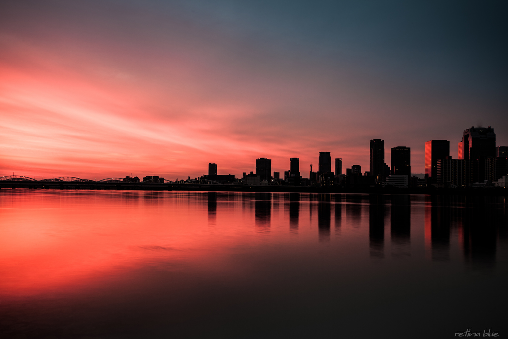 at daybreak