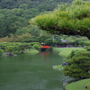 北湖と梅林橋_栗林公園