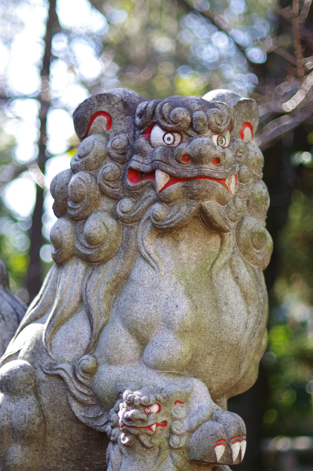 狛犬_神明氷川神社