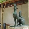 稲荷様の狐_藤神稲荷神社