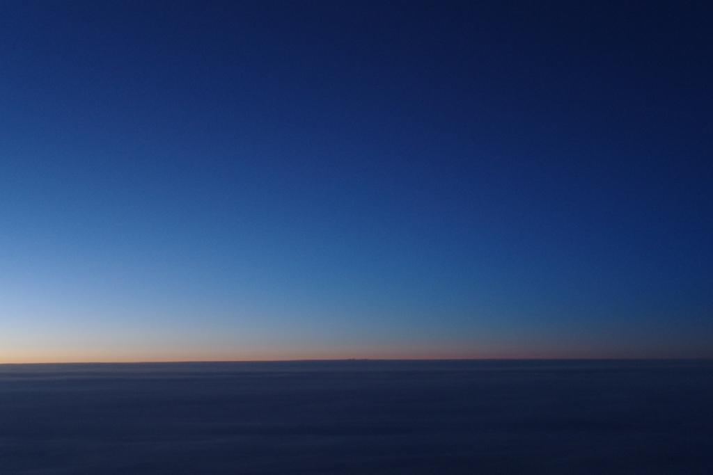 雲の上の夕焼け