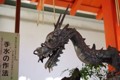 手水舎_龍_馬橋稲荷神社