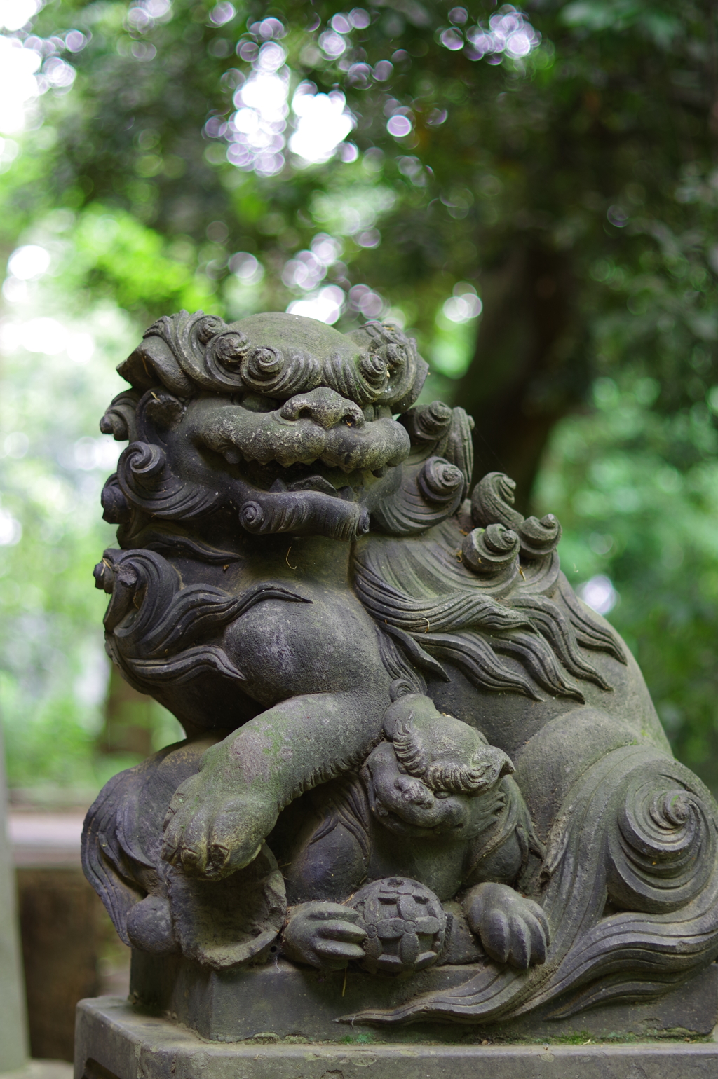 狛犬_渋谷氷川神社