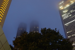 霧中の都庁