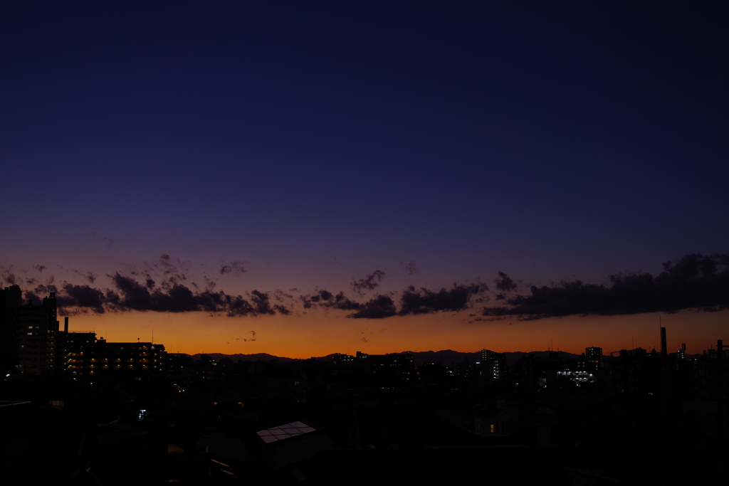 夕暮れ