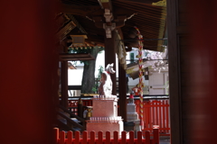 稲荷様の狐_馬橋稲荷神社