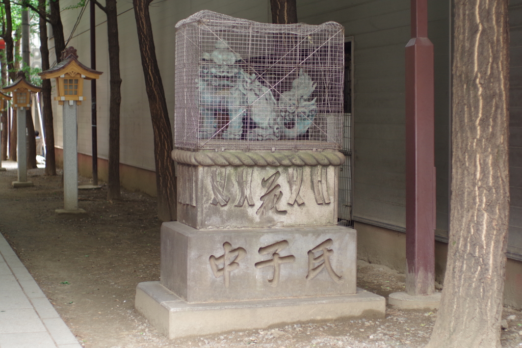 狛犬_花園神社