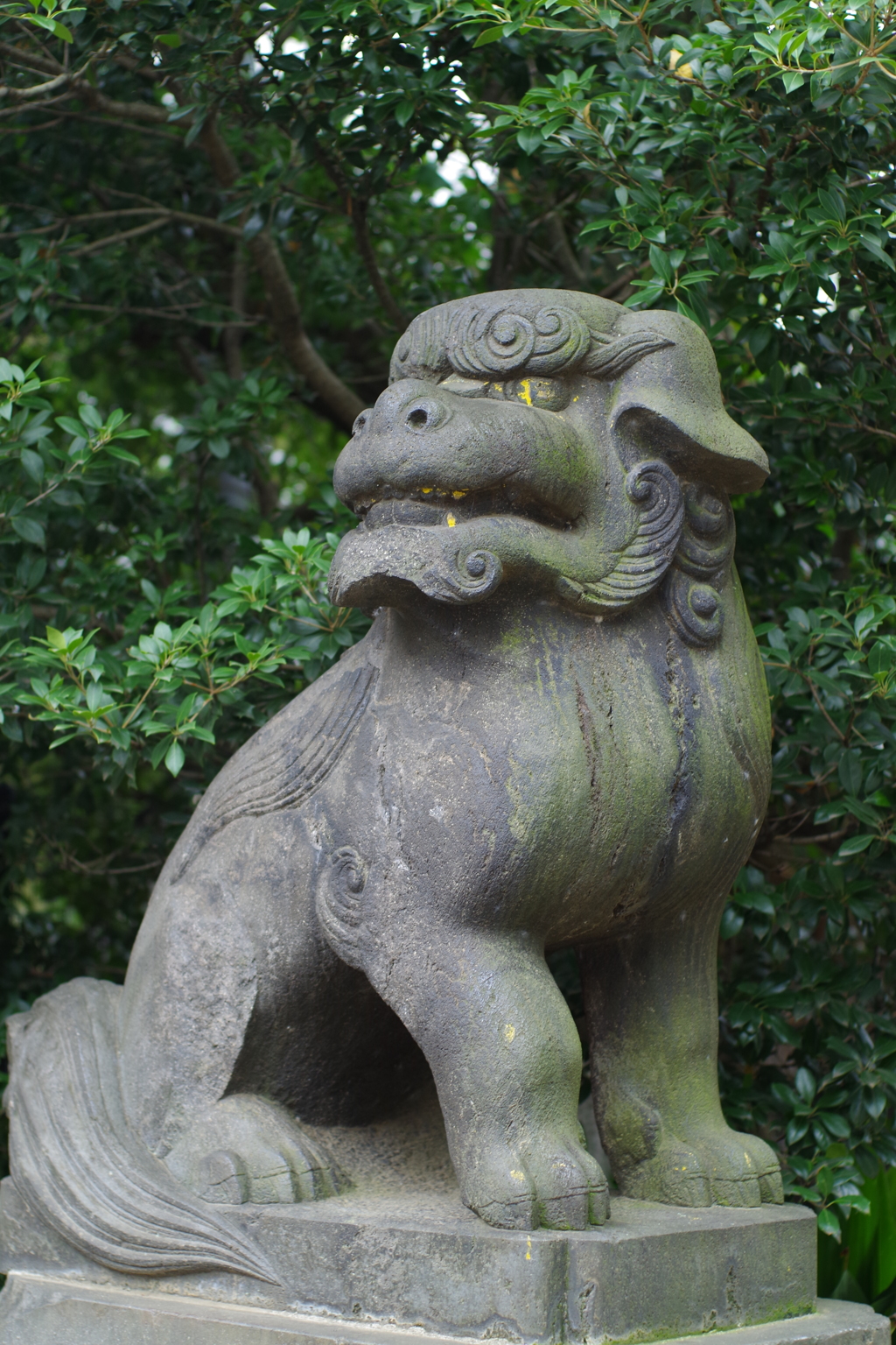 狛犬_月見岡八幡宮