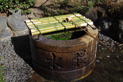 丸形大水鉢_椿山荘
