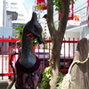 稲荷様の狐_装束稲荷神社