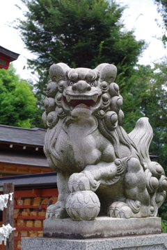 狛犬_鷺宮八幡神社