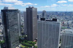 超高層ビル街_都庁展望台