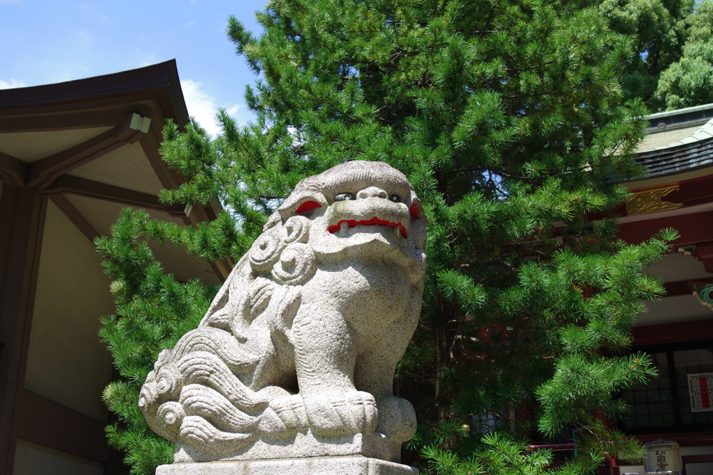 狛犬_葛西神社